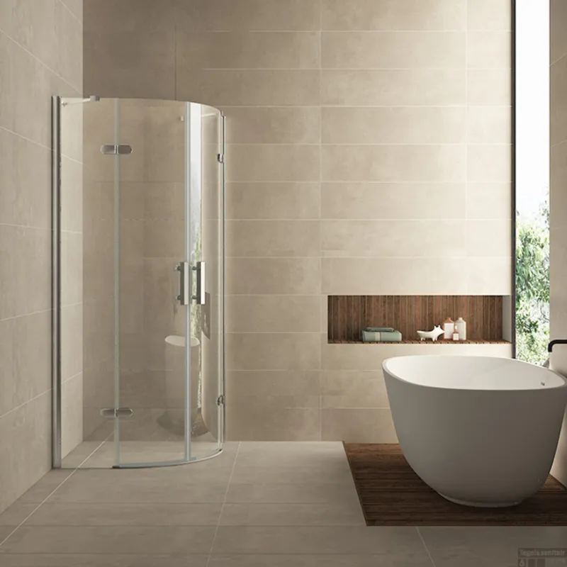 Douchecabine Wiesbaden kwartrond 2 deuren 90x90cm 8mm NANO coating Flitsaanbieding
