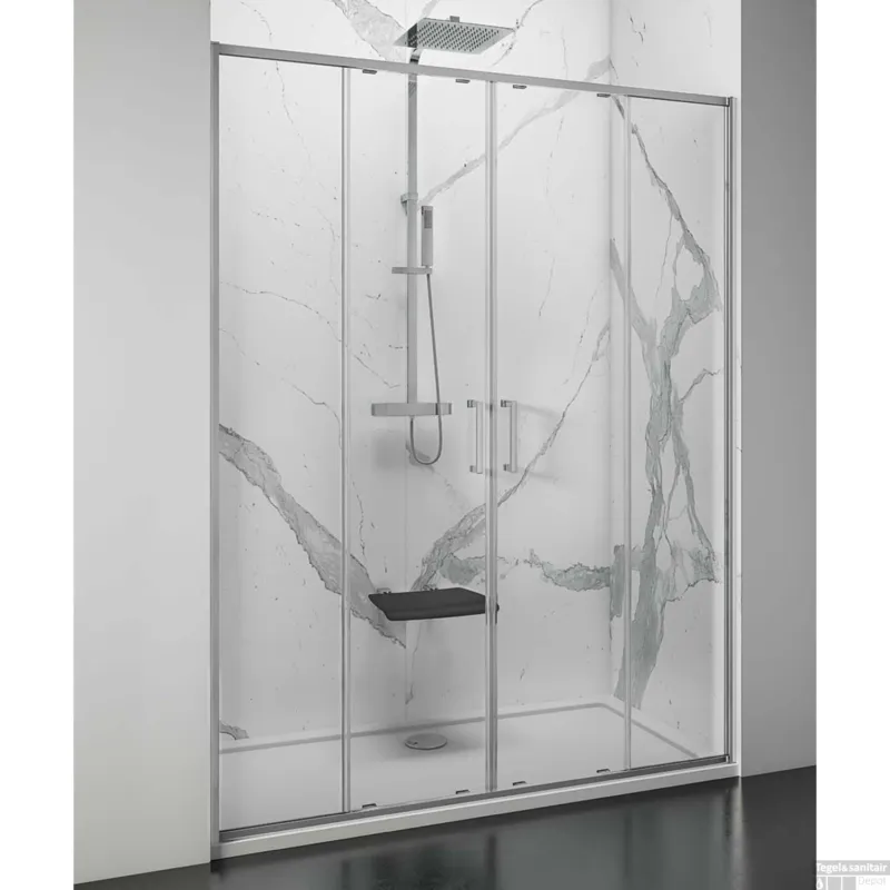 Nisdeur Lacus Stromboli Evo 2 Schuifdeuren 170x200 Cm Chroom Gecertificeerd