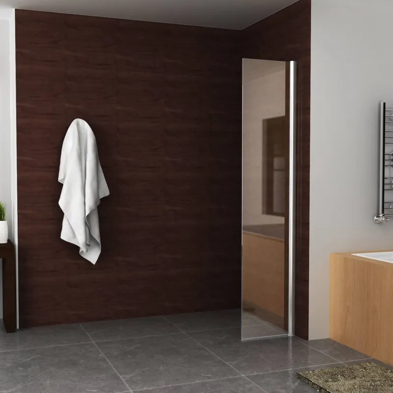 Op = Op BWS Apollo Zijwand met Muurprofiel 30x200 cm 10mm NANO glas