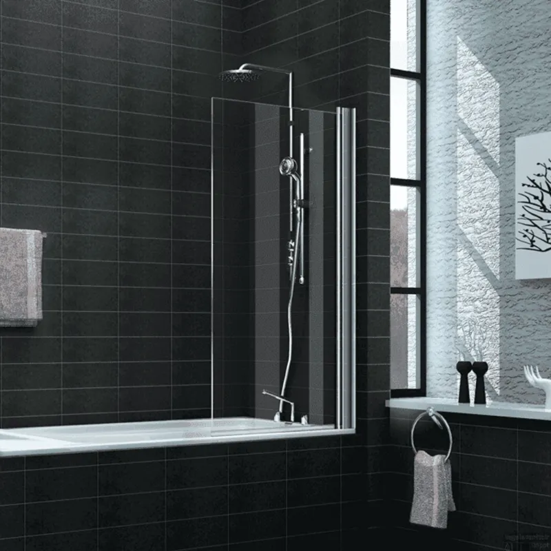 Badwand Wiesbaden muurprofiel 80x150cm 6mm NANO coating Tijdelijk Beschikbaar