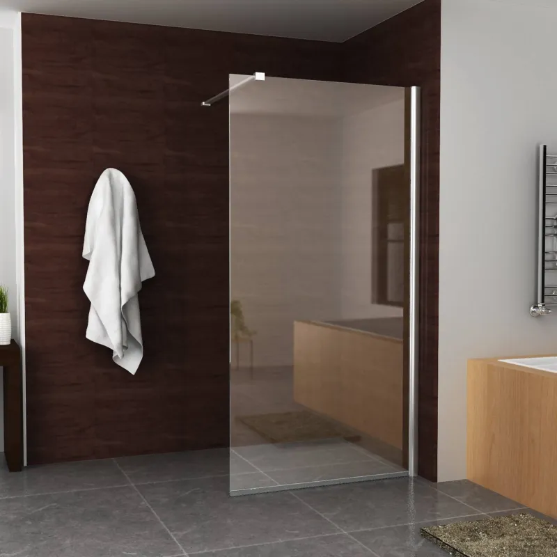 Aanbieding BWS Apollo Inloopdouche met Muurprofiel 90x200cm Nano Glas 10mm