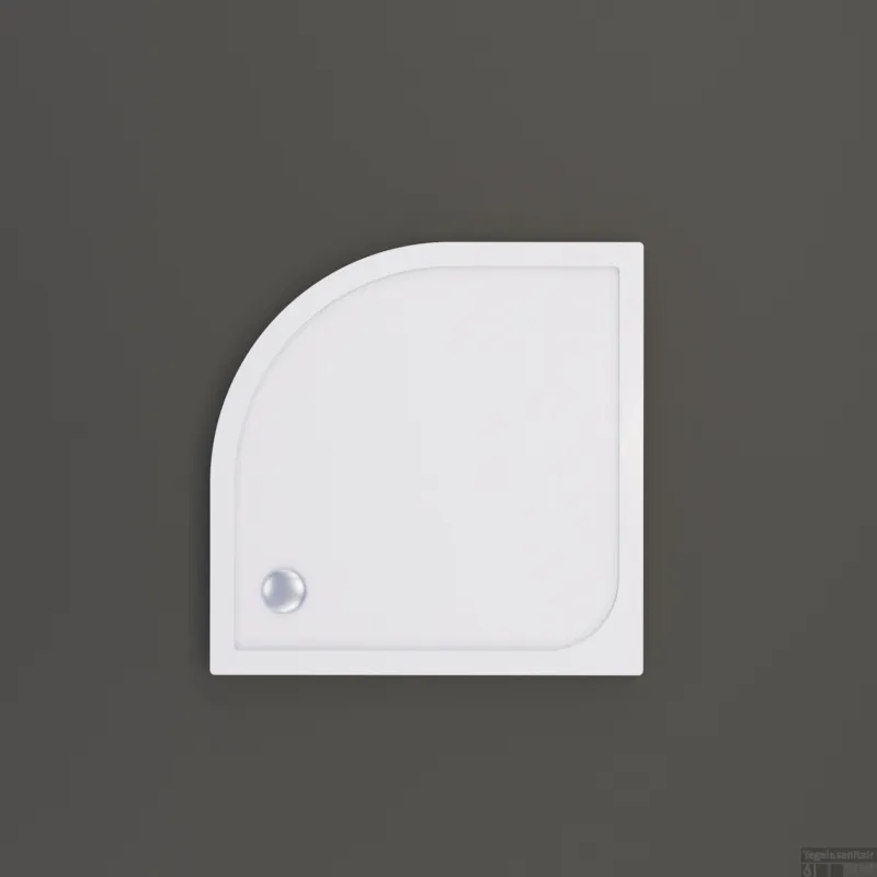Seizoensaanbieding Douchebak BWS Saro Kwartrond Acryl 90x90cm Wit OP=OP