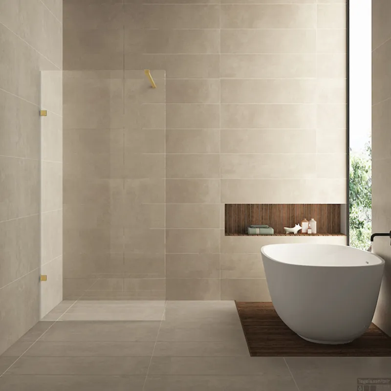 Bestel Nu Inloopdouche Wiesbaden Less 80x200 cm 8 mm Nano Helder Glas Geborsteld Messing
