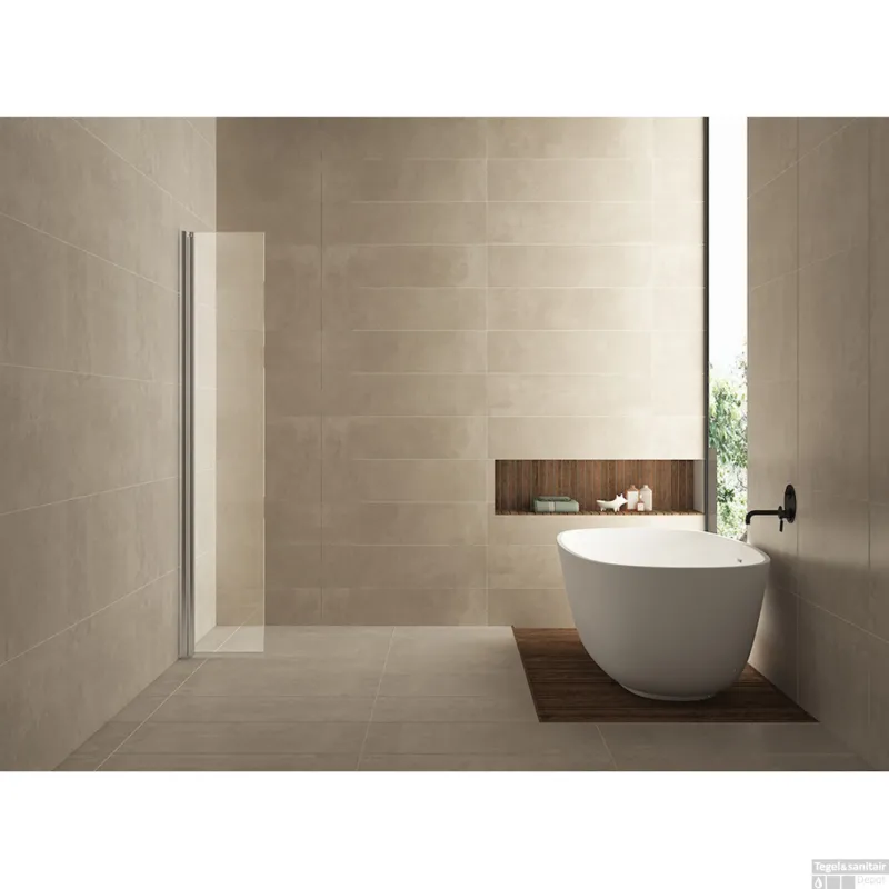 BWS Apollo Zijwand met Scharnierend Muurprofiel 30x200 cm 10mm Nano Glas Bestel Nu