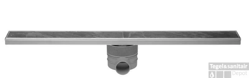 Flitsaanbieding Easy Drain Tegeldrain Tegel Afv.goot 9,8 x 80cm met sifon (tgl.roosterd.12mm) Rvs