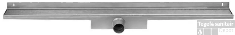 Rechtstreeks Van De Fabrikant Easy Drain Compact Wall Zero Afvoergoot 80 X 6 Cm. Zijaansluiting Rvs