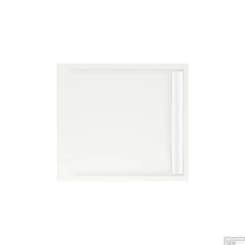 Koopje Douchebak rechthoek zelfdragend Easy Tray 100x90x5cm Wit Glans