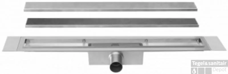 Dagaanbieding Easy Drain Compact 50 Taf Afvoergoot 80 Cm.rooster Als Zero Of Tegel Design Rvs