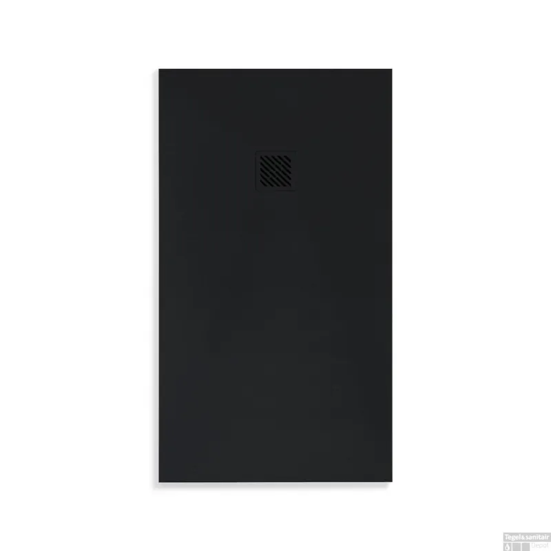 Premium Douchebak BWS Elsa Composiet Anti-slip 120x90x3 cm Mat Zwart