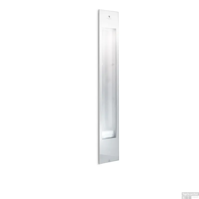 Beperkt Aanbod Sunshower Pure XL 2.0 White Infrarood Inbouwapparaat 19.9x123.8x10 cm Aluminium Wit