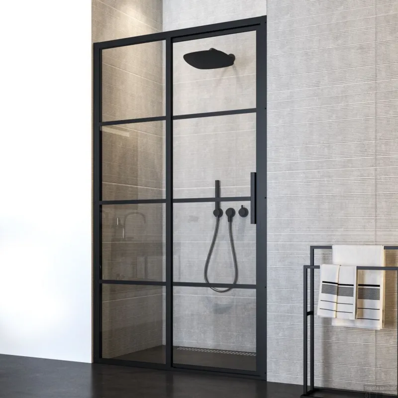 Betaalbaar Nisdeur Sealskin SOHO Schuifdeur 140x210 cm 8 mm Helderglas (Links schuivend)