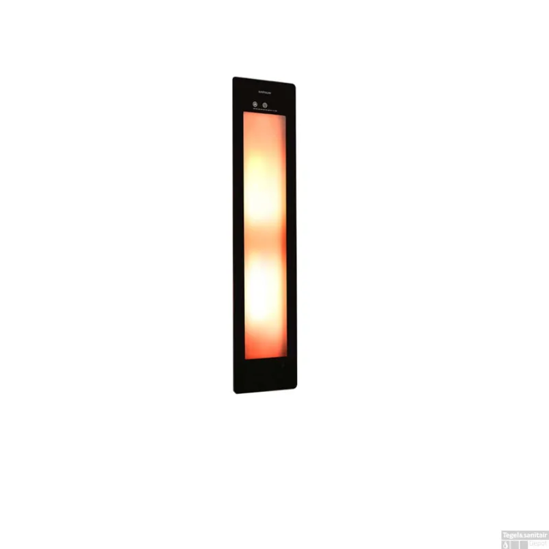 Sunshower Plus M Round Infrarood en UV-licht 140x33 cm Inbouw - Opbouw vlak of hoek Black Snelle Levering