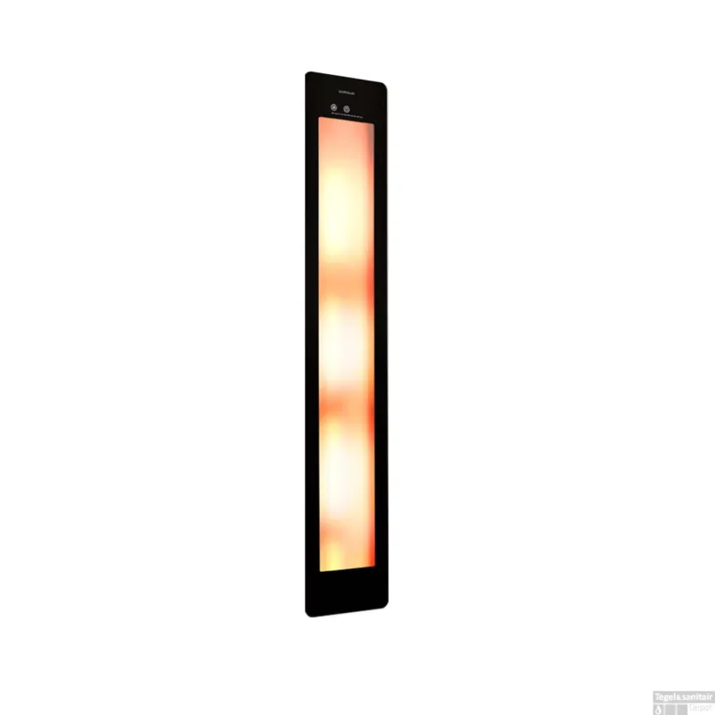 Must-Have Sunshower Plus L Round Infrarood en UV-licht 185x33 cm Inbouw - Opbouw vlak of hoek Black