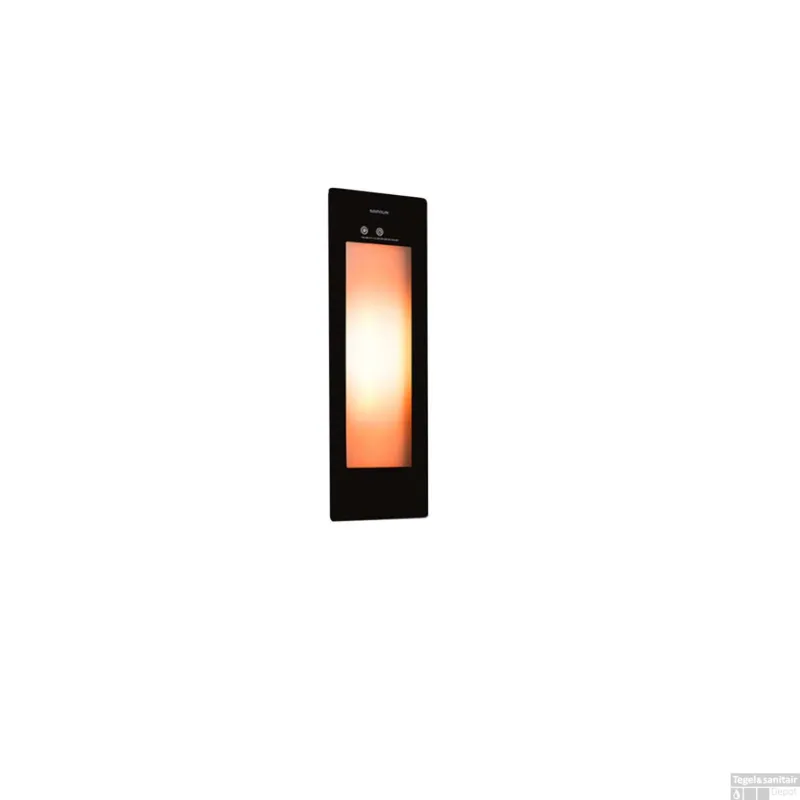Gecertificeerd Sunshower Plus S Round Infrarood en UV-licht 95x33 cm Inbouw - Opbouw vlak of hoek Black