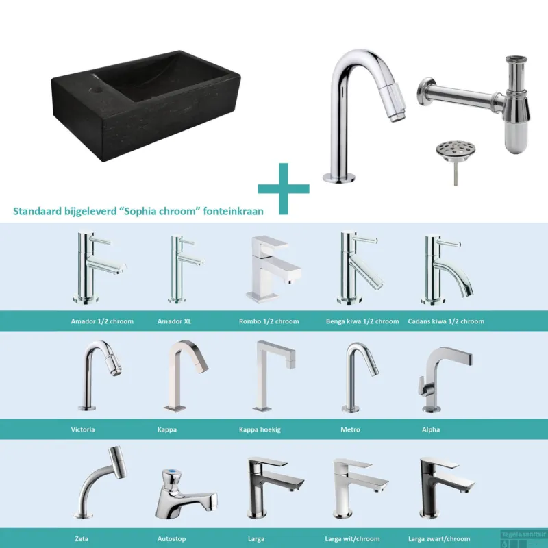 Laatste Versie FonteinPack Recto Natuursteen Links 40x22x10 cm