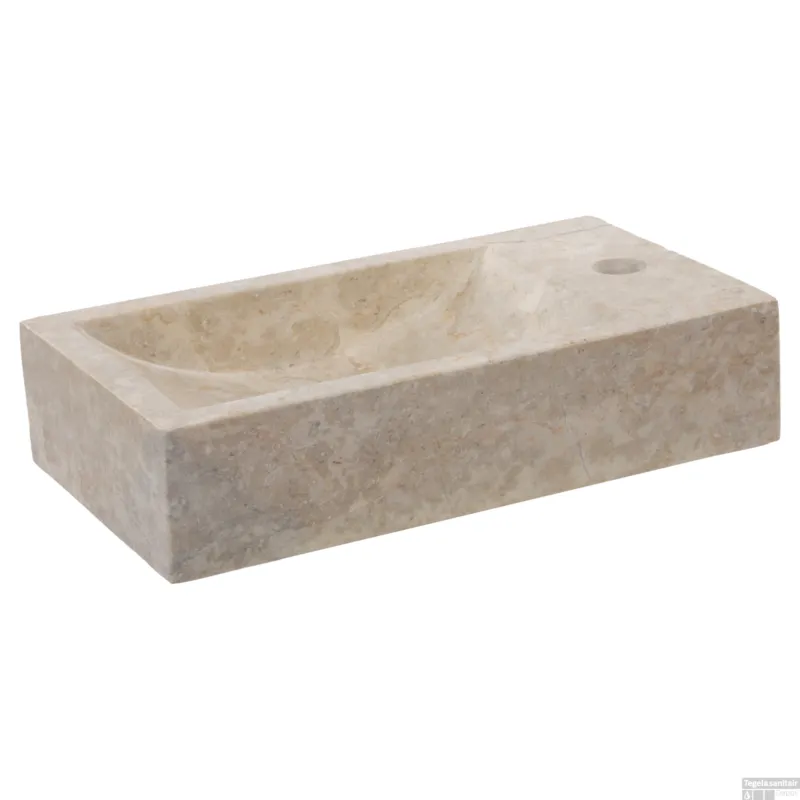 Fontein Differnz Hura L Marmer 40x22x9 Cm Crème Beste Prijs