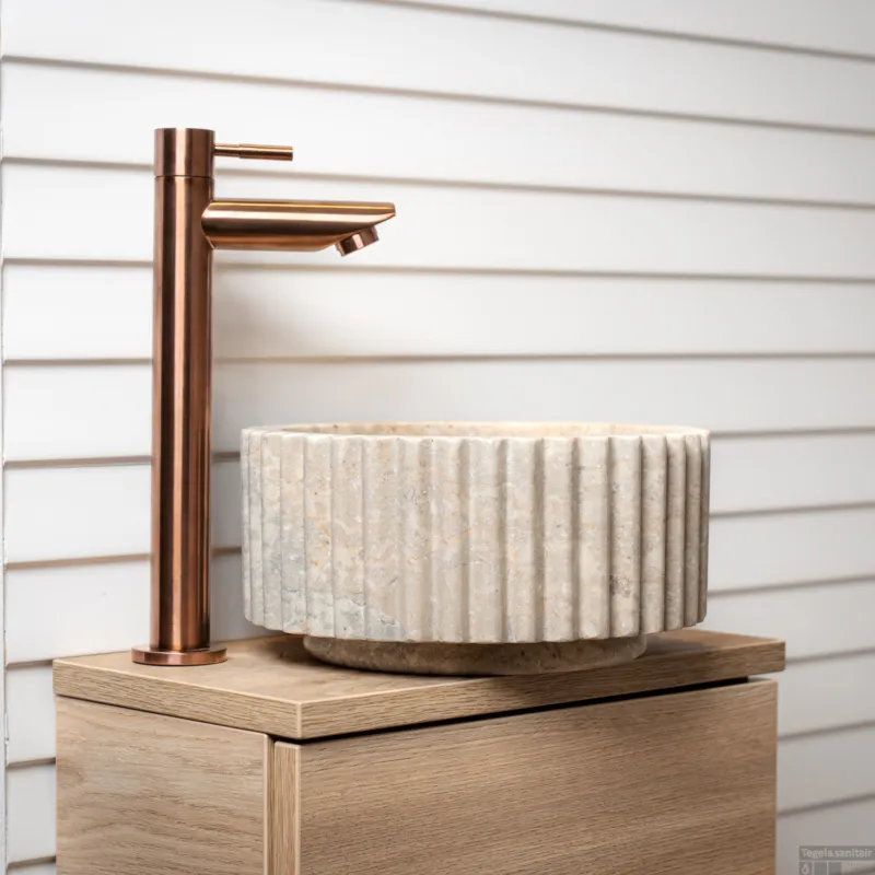 Tijdelijk Beschikbaar Waskom Loutro Irini Rond 25x25x14 cm Marmer