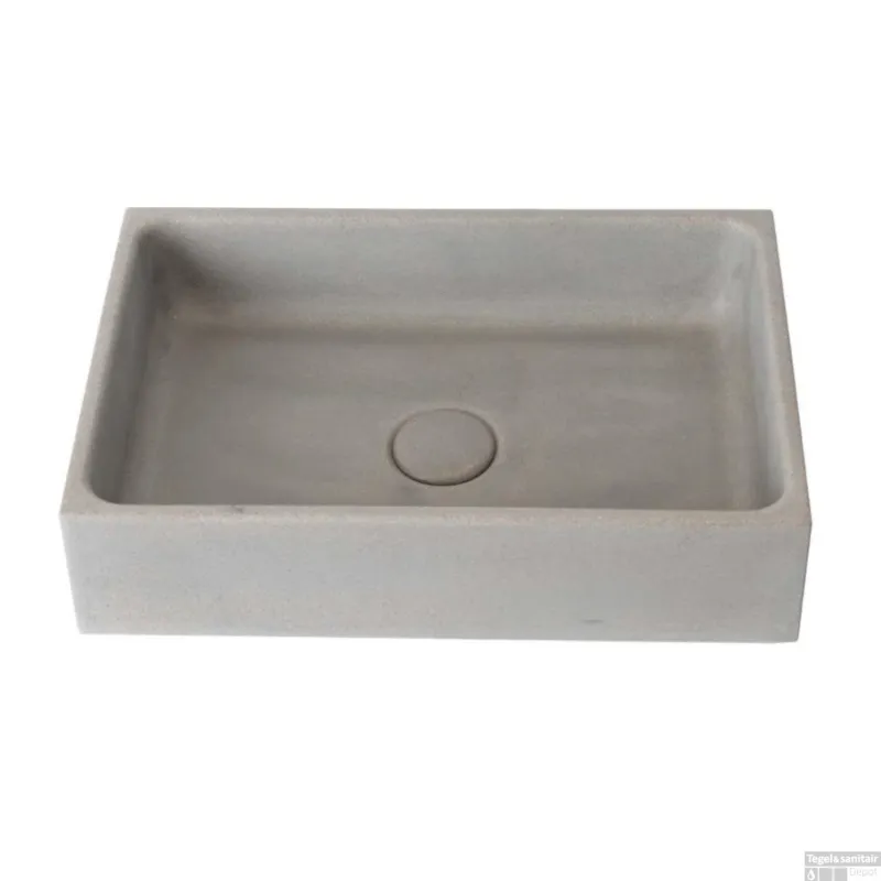 Waskom Ideavit Idea.Sol 41.5x28x10 cm Rechthoek Beton Grijs Dagaanbieding