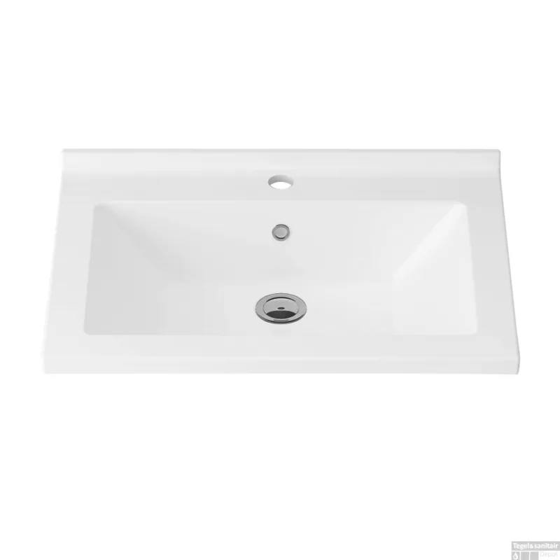 Bestseller Wastafel BWS Hayat 60 cm tbv 33768-127909 Glans Wit