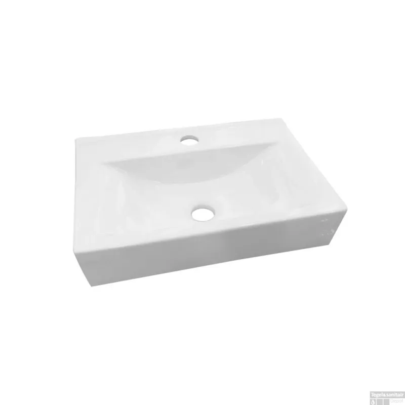 Wastafel Best Design Train Rechthoek Keramiek 45x30,5x10 cm Wit Beperkt Aanbod