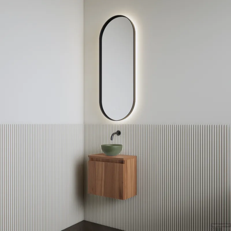 Actieprijs Fonteinset BWS Leto Walnut Waskom Mat Olijf Groen