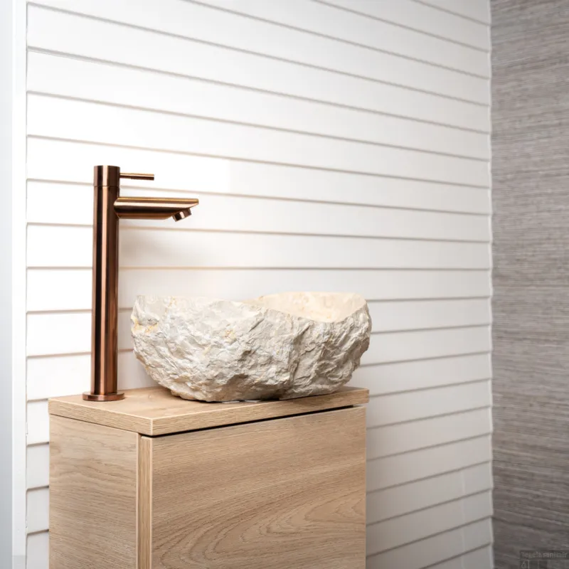 Betrouwbaar Waskom Loutro Kev S Rechthoek 25x12x10 cm Natuursteen Sand