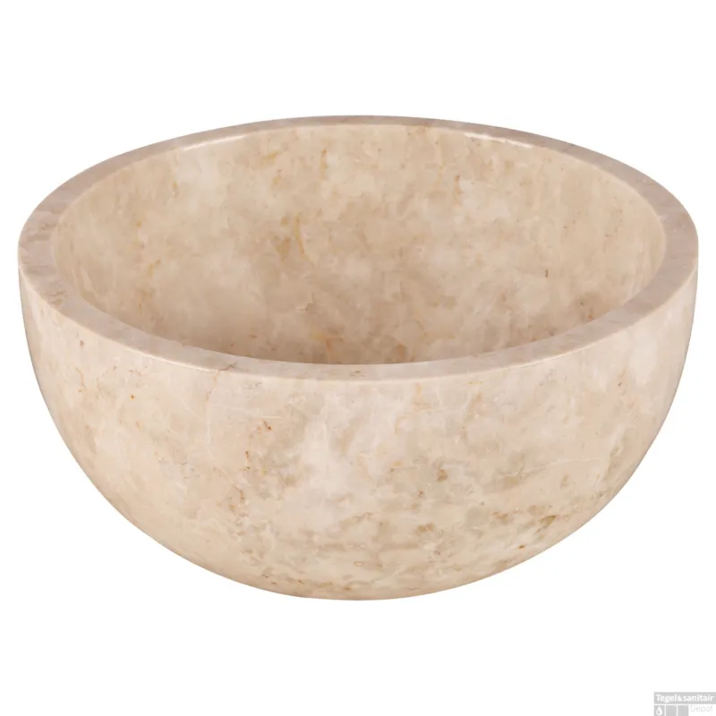 Direct Beschikbaar Waskom Differnz Lodi 38 cm Marmer Beige