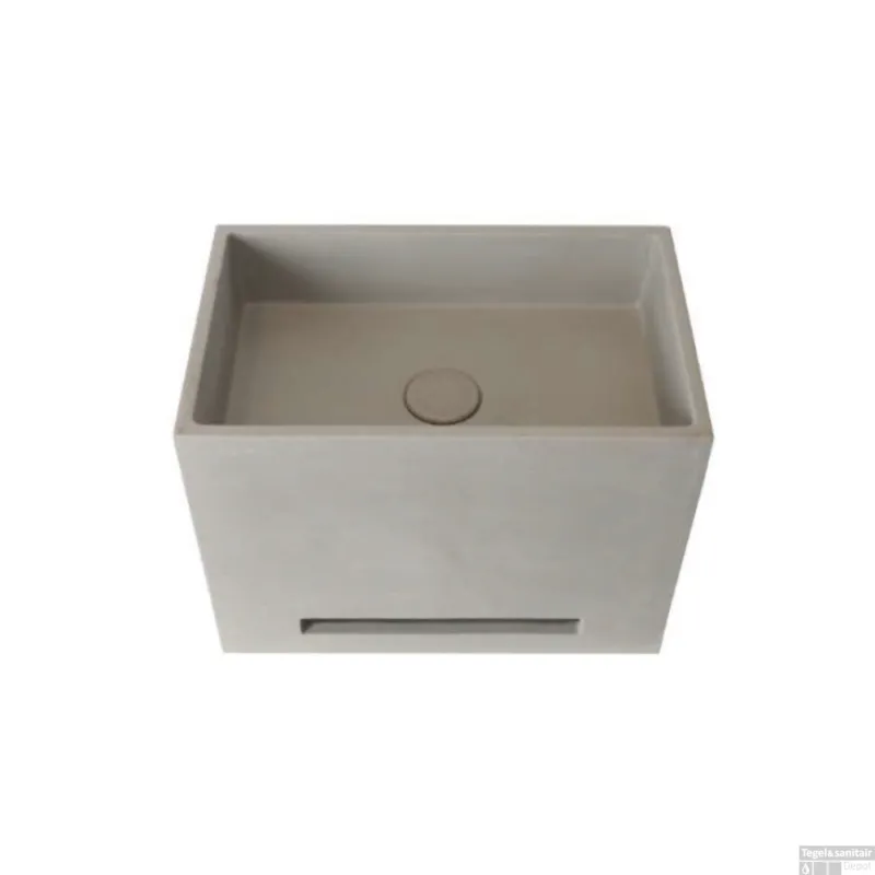 Veilige Betaling Fontein Ideavit Idea.Wall 40x25x30 cm Rechthoek Beton Grijs/Bruin