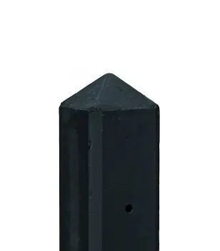 Lage Prijs Betonpaal hout beton schutting antraciet GECOAT diamantkop extra hoog - MAAS - 308 cm