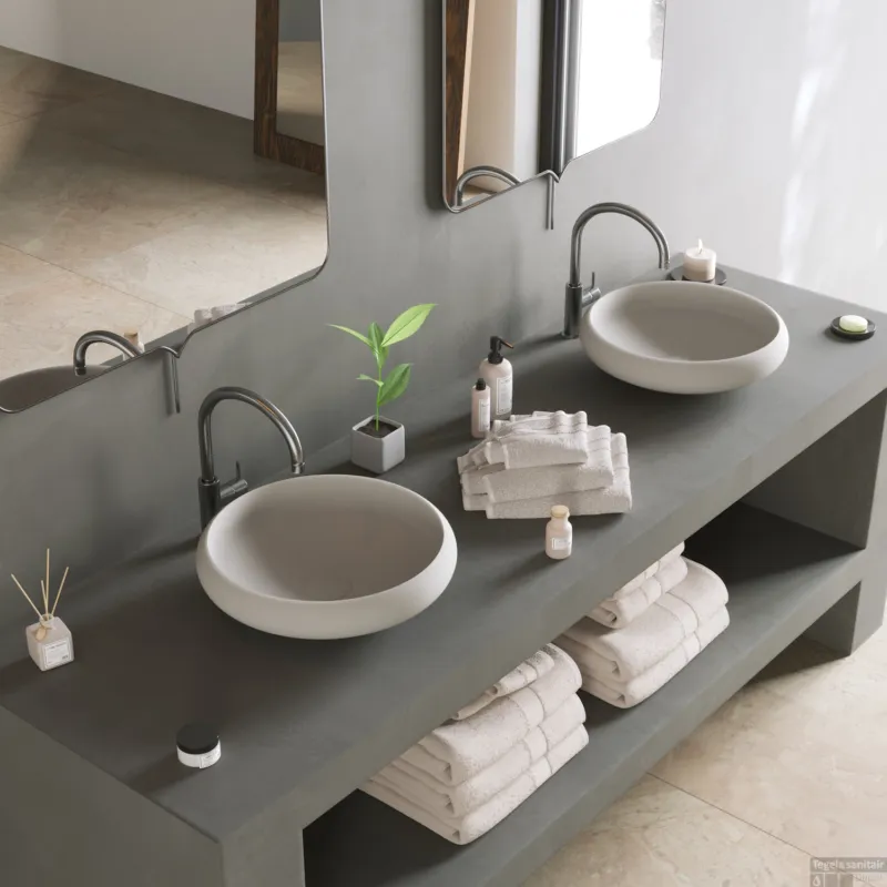 Gecertificeerd Opbouw Waskom Ideavit Solidego 40x11,2 cm Solid Surface Mat Wit