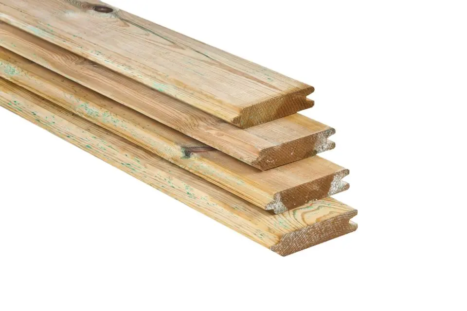 Koop Vandaag Blokhutprofiel Plank Geïmpregneerd Geschaafd Grenen 28x127mm - Blokhutprofiel plank geschaafd grenen 28x127mm