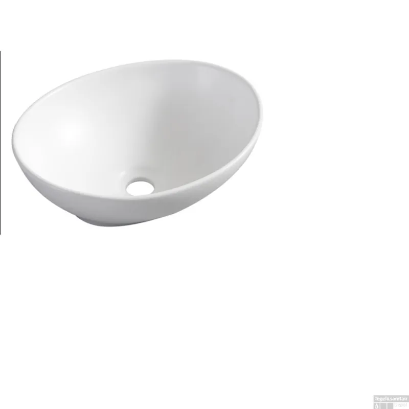 Premium Opzetwaskom Wiesbaden Barco 40x33x14,5 cm Mat Wit