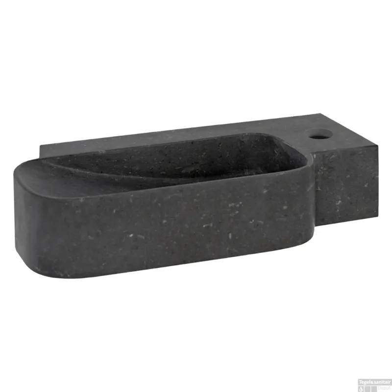 Premium Fonteinset Differnz Reba 36x19x8 cm Natuursteen Zwart