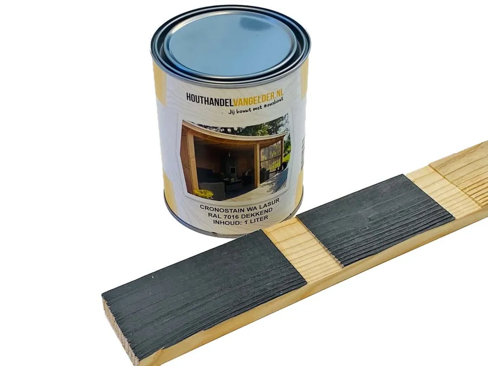 Goedkoop Antraciet beits voor het behandelen van Douglas, eiken en tuinhout. - Houtbeits antraciet 2.5L