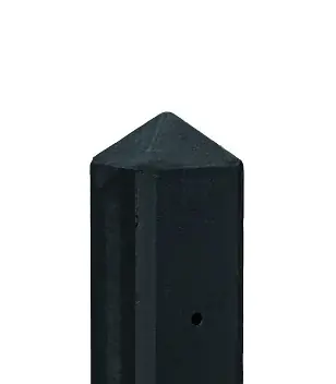 Betonpaal hout beton schutting antraciet GECOAT diamantkop extra hoog - MAAS - Bevestigingsset antraciet gecoat tbv 10x10cm betonpaal Koop Vandaag