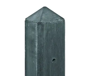 Betonpaal hout beton schutting antraciet diamantkop extra hoog - MAAS - 36x3.5x184 Koop Vandaag