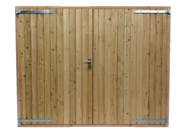 Douglas Dubbele Deur met Kozijn - 1800mm met blank hang en sluitwerk - uitverkocht Flitsaanbieding