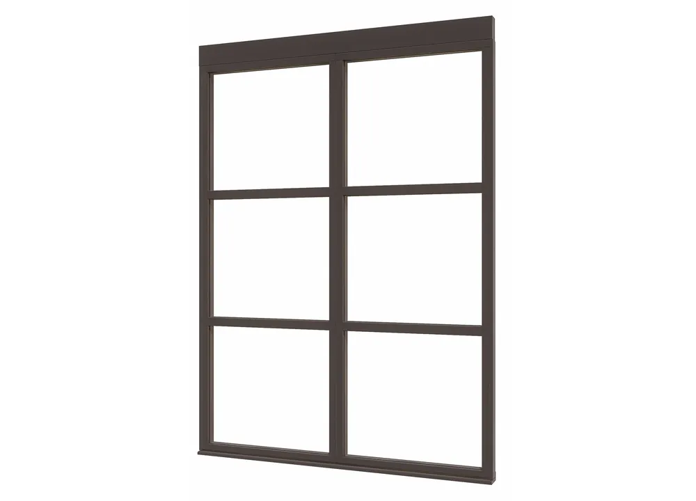 Goedkoop Douglas glaswand steellook 6vaks diverse maten - Glaswand