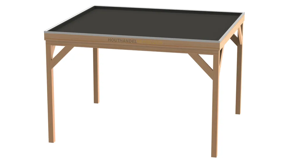Beste Prijs Douglas Houten Overkapping Bouwpakket / Materiaalpakket 400x350cm (4x3,5meter) - basis materiaalpakket 400 x 350 Fijn bezaagde uitvoering