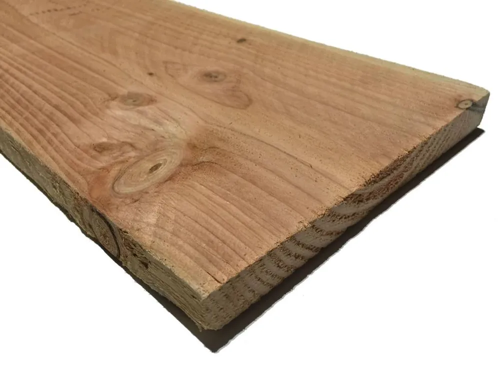 Fabrieksprijs Douglas Plank / Boeideel 25 x 250 mm (2.5 x 25 cm) Fijnbezaagd - Douglas 2.5x25.0x300cm