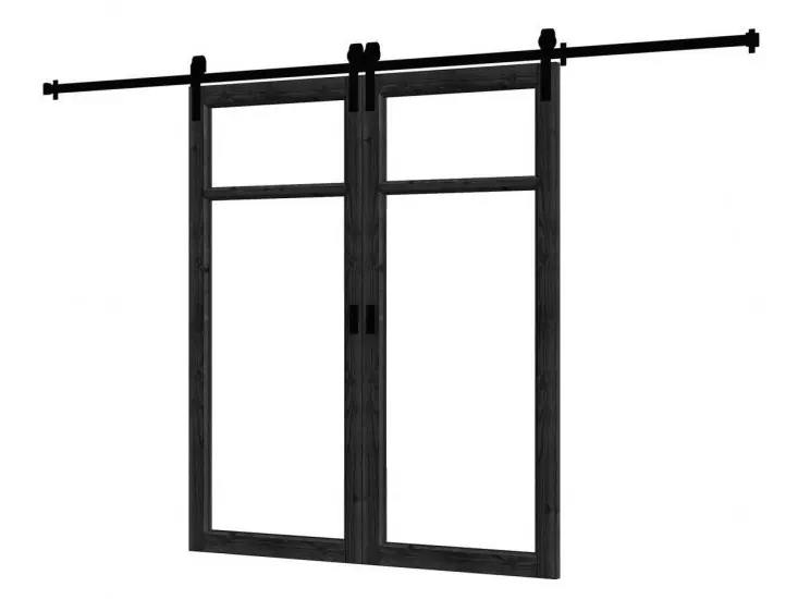 Must-Have Douglas schuifdeur dubbel 2vaks steel look - Schuifdeur