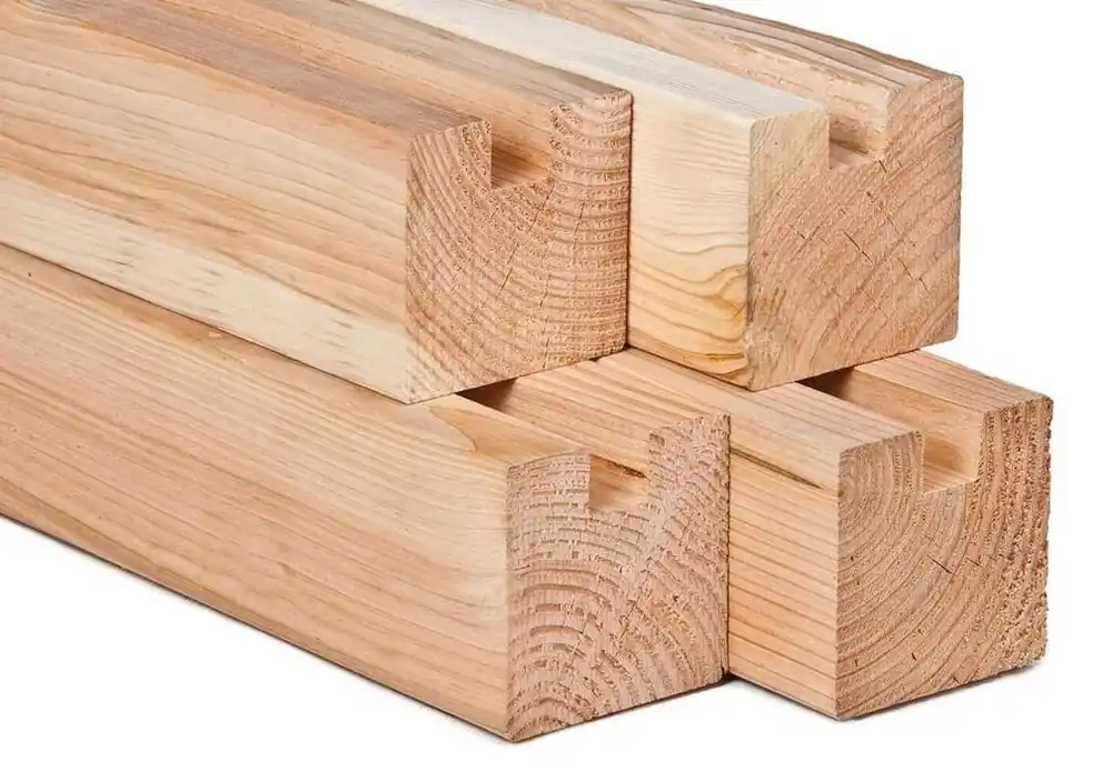 Douglas stapelbouw eindpaal 3 meter - Douglas 11.5x11.5x300cm Superprijs