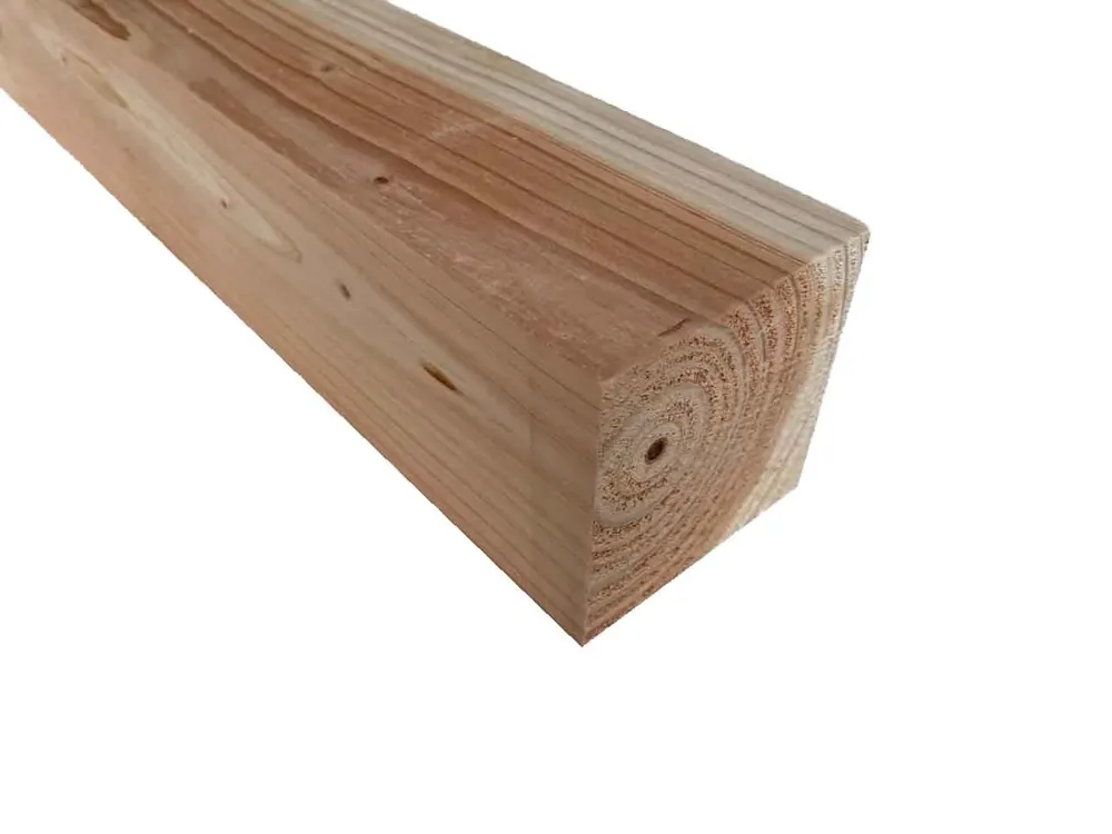 Seizoensaanbieding Douglas Balk / Paal 10x10 (100x100 mm) Geschaafd op Netto 90x90 mm - 500 cm