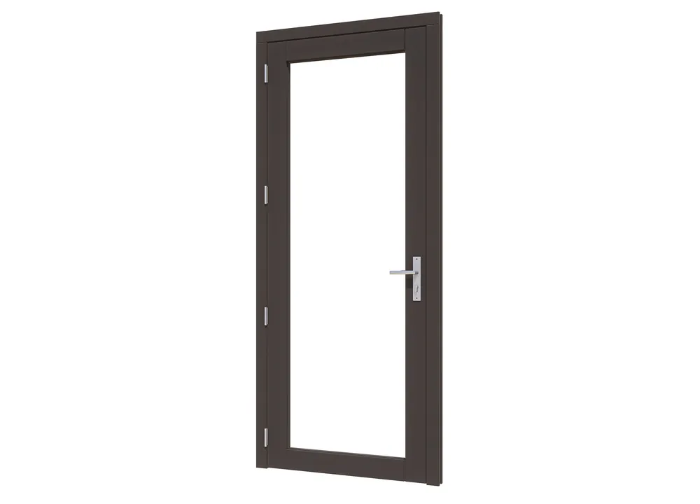 Douglas steellook glasdeur enkel met kozijn - Glazen deur Betrouwbaar