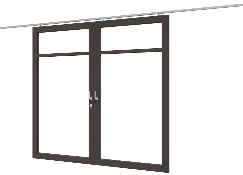 Laatste Versie Douglas steellook schuifdeur 2vaks dubbel - Schuifdeur