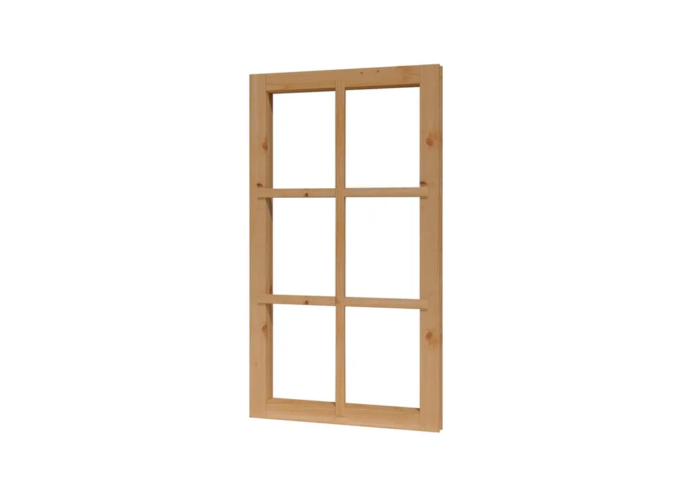Douglas vast raam onbehandeld 642x1168mm - Vast raam Direct Beschikbaar