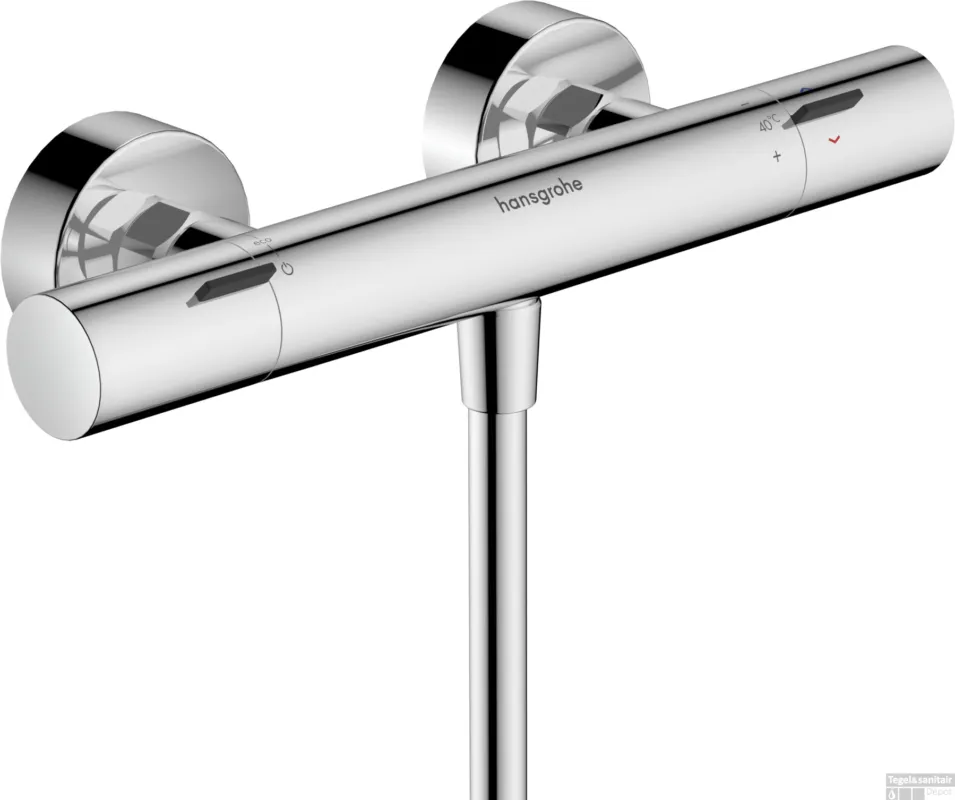 Betaalbaar Hansgrohe Ecostat Fine Opbouw douchethermostaat, chroom