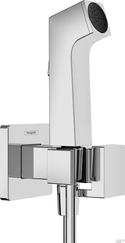 Nieuw Hansgrohe bidethanddouche 1jet E EcoSmart voor warm water met douchehouder en doucheslang 125 cm, chroom