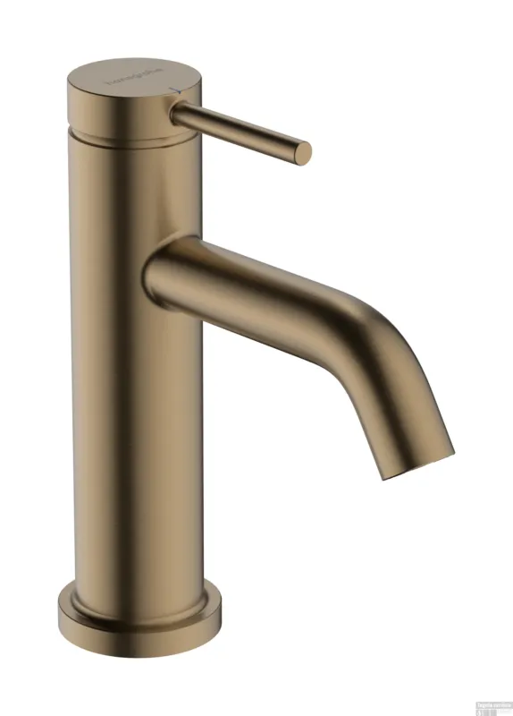 Weekendaanbieding Hansgrohe Tecturis S fonteinkraan 80 met rechte greep voor koud water of vooraf ingestelde watertemperatuur zonder waste, Brushed Bronze