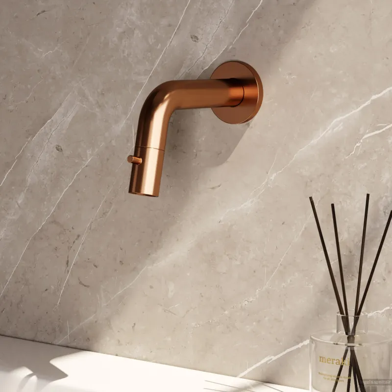 Bestel Nu Inbouw Fonteinkraan Brauer Copper Edition Inkortbaar Koper Geborsteld PVD
